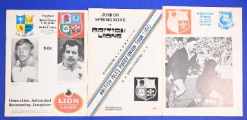 1980 British & I Lions in S Africa Rugby Programmes (3): Issues v OFS, the Junior Springboks and the