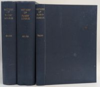 3x Rugby League Books History of Rugby League by Saxton 26-50, 51-75, 76-86 In blue boards G