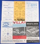 1966/67 Manchester Utd reserves away Central League match programmes Everton, Wolves, WBA, Aston
