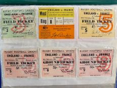 1950s Onwards, International & Club Big Match Rugby Ticket collection (c.250): Marvellous selection,