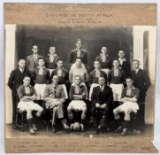 1939 South Africa Springbok v England Football Team Photograph, England won 3-0 17th June 1939