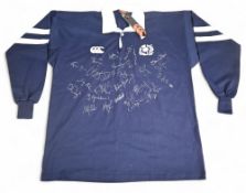 Mid 1990s Scotland Squad Signed Mint Replica Jersey: via Kenny Logan, named to unbroken CCC tag,