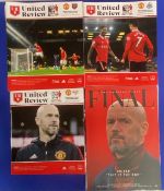 2022/23 Manchester Utd complete league season match programmes (19); friendly match v Rayo