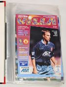 1995-96 Manchester United Away Football programmes double season league, and cups 22 programmes,