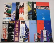 FA Cup Final programmes to include 1986, 1989, 1990 x2, 1990 Replay x2, 1991, 1992, 1993, 1993