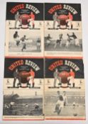 1948/49 Manchester Utd home match programmes Bolton Wanderers, Stoke City, Arsenal (team changes,