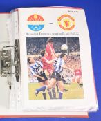 1991/92 Final season of Football League Division 1, Manchester Utd away match programmes complete