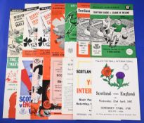 Selection of programmes 1954 Scottish League v League of Ireland (at Clyde), 1956 Scottish League