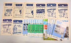 Collection of Manchester City home match programmes to include 1946/47 Newcastle Utd, 1948/49