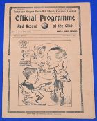 Pre-War 1937/1938 Spurs v Manchester Utd Div. 2 match programme 9 October 1937 4 pages; good. (1)