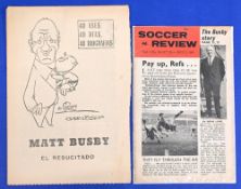 Spanish Marca publication 18 August 1965 Matt Busby El Resucitado, fold out type with print both