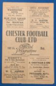 1952/53 Lancashire Senior Cup semi/final Chester v Manchester Utd 4 April 1953 at Sealand Road, fold