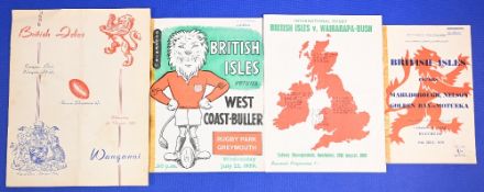 1959 British & I Lions in New Zealand Rugby Programmes (4): v Wanganui, browning & fold but scarcer;