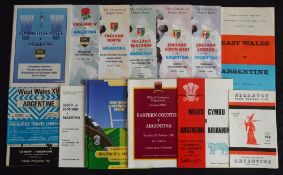 Argentina in the British Isles Rugby Programmes (15): From the tours of 76 (5), 90 (4) and 96 (6).