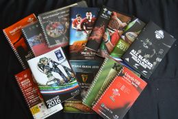 1987/1999 RWC, Six Nations, Tour etc Rugby Press Guides (13): Lovely selection of very detailed