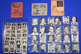 Four Topical Times Football Albums to include Miniature Panel Portraits 1937, Complete Set of 24