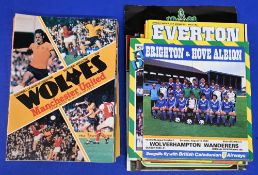 1980/81 Wolves complete league season homes (21); FAC homes Stoke City, Watford, Wrexham,