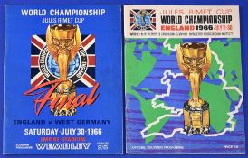 1966 World Cup Final match programme England v West Germany at Wembley 64 pages (good/very good)