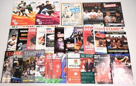 Rugby Programmes at Wembley (c.25): Two RWC 2015, a Charrington's Festival 1970s, Eng v Canada 1992,