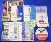 Selection of FAC s/f match programmes to include 1952/53 Bolton Wanderers v Everton at Manchester