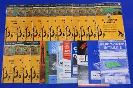 1963/64 Wolves home match programmes Stoke City (ph), Spurs (ph), Blackburn Rovers (ph),