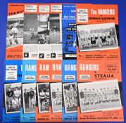 Collection of big match programmes Rangers homes 1960/61 The Army, 1961/62 Standard Liege (