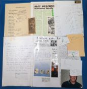 Football Autographs Correspondence Collection, Johnny Hubbard Glasgow Rangers autograph, Gary France