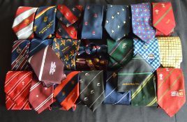 Rugby Neckties/Bows (22): To inc Players' editions from England, Wales, France, NZ and Australia, 12