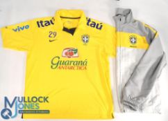 2012 Under 23 Brazil Official Match No.29 Worn Football Shirt - size XL - from a match in Cape Town