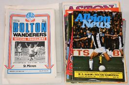 1979/80 Bolton Wanderers almost complete season home programmes (excludes Manchester Utd) (20)