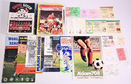 1983/84 Manchester Utd complete season home match programmes (nos.1 - 27 most tokens removed);