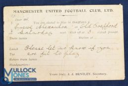 1913 Manchester United Player Contract for Robert H A Roberts (the Player) and Manchester United
