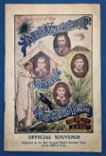 Scarce Souvenir Rugby League brochure: The New Zealanders in Britain 1907-08