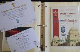 1999-2004 (inc RWC) Rugby Tickets, Menus, Passes, Invites etc (100+): Again from an 'insider',