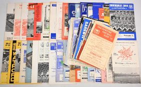 65+ Assorted football programmes from the late fifties to the late sixties in generally good