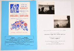 1942 Scarce England/Scotland Wartime Rugby Programme & Pics (3): This match has been often-forgotten