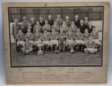 1948-49 Warrington Rugby League Football Team mounted photograph - by Friars Gate Studio, with