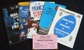 French Interest Rugby Programmes etc (6): The sadly 'extra' England v France Paris Air Crash issue