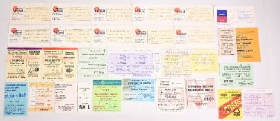 Tickets: 1980/81 Manchester Utd home match ticket stubs to include Everton, Leeds Utd, Leicester
