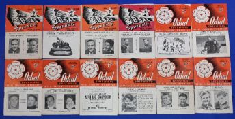 Odsal speedway programmes from the forties and fifties to include 1940s x 4 1950s x 8 (12) Fair-good