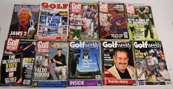 Golf Weekly magazines 1993-2004 - huge collection of the weekly magazine missing years 2000 &