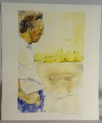 Arnold Palmer Signed Golf Prints, by artist W Knowles - 'Contemplation' limited no 1 of 5 -size #