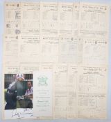1949-1972 Cricket Score Cards: Surrey and Lords Grounds to include MCC v New Zealand 1949, MCC v