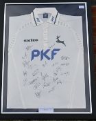 2011 Nottinghamshire County Cricket Club multi-signed Shirt, with PKF sponsors logo and #17