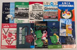 Mixed Sports programmes - to include 1959 Oxford boat race, motor sport Silverstone 79, Marlboro