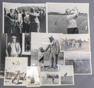 Period Press Golf Photographs, two of Sam King 8