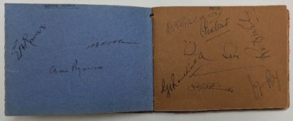 1940-1950 Cricket Team Autograph Book, to include a Warwickshire CCC, Somerset CCC, Middlesex CCC,
