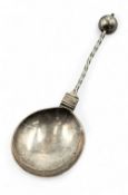 1924 Hallmarked Silver St Georges Golf Club Presentation Award large Spoon, engraved with club crest