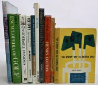 Golf Books to include The Brainy Way to Better Golf 1961 Doug Ford, You've Got Me in a Hole 1956