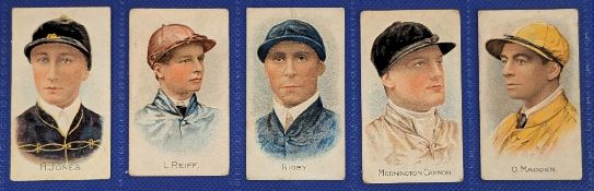 Cigarette Cards: Cohen Weenen, Cricketers, Footballers & Jockeys (250 subjects backs), 5 cards all